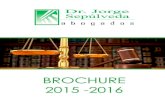 2015-10-19¢  Dr. Jorge Sep£›lveda abogados BROCHURE 2015 -2016 Dr. Jorge Sep£›lveda abogados Alemania