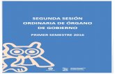 SEGUNDA SESIÓN ORDINARIA DE ÓRGANO · SEGUNDA SESIÓN ORDINARIA DE ÓRGANO DE GOBIERNO | 27 DE OCTUBRE DE 2016 5.1. CÉDULA RESUMEN DEL CENTRO CUADRO 1 A.1 INFRAESTRUCTURA HUMANA
