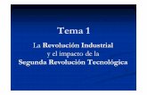 La Revolución Industrial - RUA: Principalrua.ua.es/dspace/bitstream/10045/19193/2/Tema_1_para_CV.pdf · Tema 1 La Revolución Industrial y el impacto de la Segunda Revolución Tecnológica.