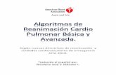 Traducido al español por: Bombero José V. Méndez L. · ACLS algoritmo de acción Comience la RCP: • Administre oxigeno • Conecte el monitor desfibrilador 2 min. De RCP •
