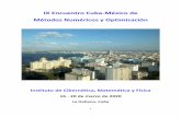 IX Encuentro Cuba‐México de Métodos Numéricos y Optimizacióntikhonov.fciencias.unam.mx/emno2020/archivos/... · Algebra lineal, Procesamiento de imágenes, software Horario
