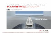 CANAL COMPACTO KOMPAQDRAIN - Coval - 2017...El hormigón polímero aplicado a los sistemas prefabricados llega a . soportar mas allá de los 1000 Kg/cm. 2. de resistencia a compresión.