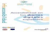 Accesibilidad en los diarios digitales españoles...criterios de accesibilidad al contenido de los portales de los principales diarios digitales de España, así como la opinión que
