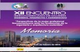 “Perspectivas de la mujer profesional iberoamericana ante ... · XII “Perspectivas de la mujer profesional iberoamericana ante las tendencias de la ingeniería y arquitectura
