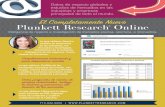 El Completamente Nuevo Plunkett Research Online · lIsta De muestra De nuestros centros De InVestIGacÍon De las InDustrIas: crea su my research account™ personal para guardar sus