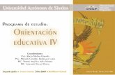 Bachillerato General pág. 1dgep.uas.edu.mx/archivos/2009/semestre_4/PG_436_orientacion_ed… · PRESENTACIÓN GENERAL DEL PROGRAMA En el marco del Foro Académico del Bachillerato