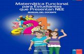 Matemática Funcional para Estudiantes que Presentan NEE...6 / Matemática Funcional para Estudiantes que Presentan NEE / Manual del Docente UNIDAD DE EDUCACIÓN ESPECIAL El fin último