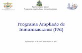 Programa Ampliado de Inmunizaciones (PAI) ... Programa Ampliado de Inmunizaciones . Contenido Misi£³n