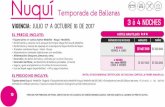 Nuquí Temporada de Ballenas - Fondo EnergiaTiquete aéreo Bogotá - Medellín - Bogotá. • Tasa administrativa Medellín-Nuqui-Medellin de $85.000. • Entrada de turismo $8.000