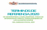 TERMINOS DE REFERENCIA 2020 · La evaluación de la gestión pública implica proporcionar información acerca del desempeño de los programas, fondos y subsidios de gasto federalizado,