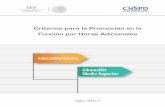 Educación Coahuila - Criterios para la Promoción en …el servicio, ininterrumpidos e inmediatos anteriores en el nivel, modalidad, tipo de servicio, misma asignatura, disciplina,