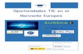 Oportunidades TIC en el Horizonte Europeoametic.es/sites/default/files//archivos_noticias... · Horizonte 2020 (en adelante H2020) es el Programa para la Investigación y la Innovación