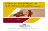 Educación en valores en las Instituciones Educativas · 2019-06-28 · Jefferson Alexander Moreno Guaicha Resumen. La lógica del mercado y la tendencia consumista de los últimos
