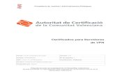Certificados para Servidores de VPN - ACCV€¦ · Certificados para Servidores de VPN 1/12/2003 Autoritat de Certificació de la Comunitat Valenciana 2 Control de Versiones Versión