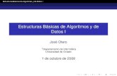 Estructuras Básicas de Algoritmos y de Datos Idi002.edv.uniovi.es/~jotero/indsup20082009/FI_2_I.pdf · Su cardinal depende del computador y del lenguaje de programación. Las operaciones