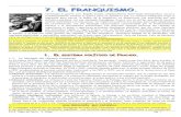 Tema 7. El Franquismo, 1939-1975. 77. .. EEELLL ... · Tema 7. El Franquismo, 1939-1975. I.E.S. Virgen del Puerto. A. Feijoo. Pág. 1 77. .. EEELLL FFFRRRAAANNNQQQUUUIIISSSMMMOOO..