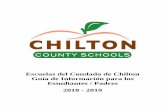 Escuelas del Condado de Chilton Guía de Información para ...images.pcmac.org/Uploads/ChiltonCS/ChiltonCS... · Enero 21 de 2019 Día de Fiesta – Día de Martin Luther King ...