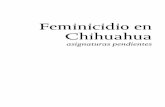 Feminicidio en Chihuahuacmdpdh.org/wp-content/uploads/2013/01/chihuahua... · Feminicidio en Chihuahua: asignaturas pendientes 4 las autoridades correspondientes; generando severas