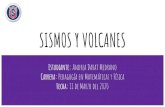 SISMOS Y VOLCANES - kavalos.cl · Los volcanes y sismos son provocados por el movimiento de las placas tectónicas Los volcanes se forman en los bordes de placas tectónicas La estructura