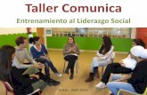 Taller Comunica · con metodología Aprendizaje-Servicio Mòdulo Comunicación en Público Taller Comunica . La necesidad social . El servicio a la comunidad . Taller Comunica La