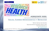 HORIZONTE 2020: OPORTUNIDADES DE FINANCIACIÓN …eshorizonte2020.cdti.es/recursos/doc/eventosCDTI/... · (AAL) TICs para un envejecimiento activo y saludable, mejorar la calidad