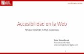Accesibilidad en la Web - ua€¦ · Accesibilidad en la Web 2. Limitaciones en el acceso a los contenidos 10 ¿Qué método utilizan para encontrar información en una Web larga?