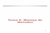 Tema 8: Manejo de Métodosmgarcia/CursoJava8-Metodos.pdf · 2009-12-16 · Sobrecarga de métodos Mónica E. García García Feb ‘07 zExiste la sobrecarga de métodos usando el