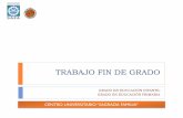 TRABAJO FIN DE GRADO - Fundación SAFA · Tutores y temas } El Centro publicará el listado de los temas del TFG, con la asignación a los/las estudiantes y sus tutores/as, en su