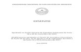 ESTATUTO - Universidad Nacional de San Agustin de Arequipa...UNIVERSIDAD NACIONAL DE SAN AGUSTÍN DE AREQUIPA ESTATUTO Aprobado en Sesión Plenaria de Asamblea Estatutaria de fecha
