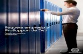 Paquete empresarial ProSupport de Dell · *Soporte por teléfono/en línea las 24 horas, los siete días de la semana, los 365 días del año. La disponibilidad y los términos de