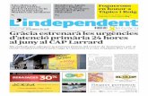 Gràcia estrenarà les urgències d’atenció primària 24 hores al juny al CAP …independent.cat/wp-content/uploads/2018/01/Independent... · 2018-05-03 · Tàpies i Roig La festa