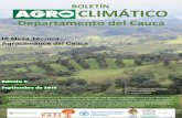 BOLETÍN CLIMÁTICO - unicauca.edu.co · Proyecto Suelos Cauca proyectogirs@gmail.com MTA-Cauca mesaagroclimaticacauca@gmail.com Mesa técnica Nº 9 Septiembre a noviembre de 2018