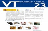 VT 23 - Oficina Española de Patentes y Marcas (OEPM)...mestre de 2016 en el ámbito de la sanidad animal, las cuales aparecen distribuidas se-gún la especie animal de aplicación