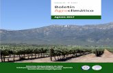 Volumen 32 ‐ N° 8‐2017 Boletín Agroclimáticoalgunas localidades, destacando Mulchén con 349.8 mm, Gorbea con 377.6 mm, Valdivia con 419.5 mm, Río Negro con 333.0 mm y Puerto