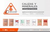 CALIZAS Y MINERALES · MINERALES NO METÁLICOS DE CALMOSACORP CALIZAS Y MINERALES Catálogo de Productos. @calmosacorp Km. 20 Vía a la Costa 09994111482 calmosacorp.com ACTUALIZADO: