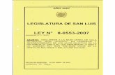 Legajo Ley II-553-2007 - Cámara de Diputados de la ...€¦ · bombarderos Avro-Lincoln y Lancaster, verdaderos precursores de nuestra aviación de combate"; Que destaca que con