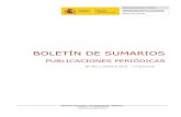 BOLETÍN DE SUMARIOS · 2017-12-27 · SECRETARÍA GENERAL TÉCNICA SUBDIRECCIÓN GENERAL DE INFORMES SOCIOECONÓMICOS Y DOCUMENTACIÓN BIBLIOTECA CENTRAL BOLETÍN DE SUMARIOS PUBLICACIONES