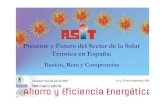 Presente y Futuro del Sector de la Solar Térmica en España Eficiencia 11... · fomenten y mejoren el uso y desarrollo de la Energía Solar Térmica en el conjunto del Estado Español.