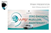 HYWAY PRESENTATION - NEDO · 2020-04-21 · HYWAY PRESENTATION World Efficiency Solution 2017 ... His true passion for car architectures and organization are key to speed up Symbio