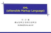 XML (eXtensible Markup Language) - · PDF file 2016-09-09 · 1960년대,IBM의GML(Generalized Markup Language) 1986년, ISO 8879, SGML(Standard Generalized Markup Language) 1990년대초,