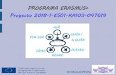 PROGRAMA ERASMUS+ Proyecto 2018-1-ES01-KA103-047619 · IES ESCOLAS PROVAL PROGRAMA ERASMUS+ ¿Qué ayudas financieras hay? Ayudas para el alumnado que realiza la FCT fuera del territorio