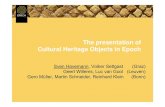 The presentation ofThe presentation of Cultural Heritage ...public- of C¢  The presentation ofThe presentation