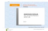 MEMORIA CSSC JODAR 2016 - dipujaen · solidaridad en Andalucía. a) Plan de inclusión a través del empleo: 13. a.1.-Programa extraordinario de ayuda a la contratación de Andalucía