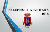 PRESUPUESTOS MUNICIPALES 2018 - Ciudad Real · presupuestos municipales 2018 0 10000000 20000000 30000000 40000000 50000000 60000000 70000000 80000000 2014 2015 2016 2017 2018 presupuesto