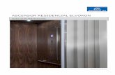 ASCENSOR RESIDENCIAL ELVORON - Garaventa Lift · 2017-08-22 · Tenga en cuenta que la inclusión de una escalera en el foso o pit puede afectar el tamaño requerido del ducto o hueco