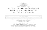 DIARIO DE SESIONES DEL PARLAMENTO DE …31 de enero de 2008 Diario de Sesiones del Parlamento de Canarias Núm. 23 / 3 3.18.- 7L/PO/P-0189 Pregunta de la señora diputada doña María