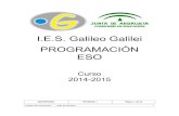 I.E.S. Galileo Galilei PROGRAMACIÓN ESOiesgalileocordoba.es/wp-content/uploads/2015/11/MD... · 3ºESO 2º idioma. Módulo 1 . 1.La ropa, los colores, los materiales, el diseño.