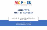 SITIO WEB MCP El Salvador · 2019-08-22 · Canva ES Foto por Mario Amaya/ @queksurfer El Mecanismo Coordinador de es una instancia colegiada, de composición multisectorial público-