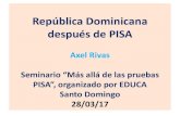 República Dominicana después de PISA · 2017-03-29 · Axel Rivas ^ u]v ]} ... Fuente: CIPPEC, sobre la base de datos de OCDE, PISA 2000 y 2012 . 30 -10 4 12 -12 -24 39 -12 5 15