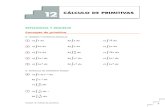 12 CÁLCULO DE PRIMITIVAS - Matematicas Online€¦ · 32 Calcula ∫ dx. ☛ Multiplica el numerador y el denominador por 1 – cos x. Unidad 12. Cálculo de primitivas UNIDAD 12